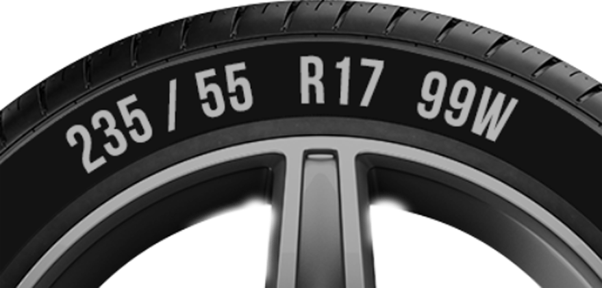 Λάστιχο με διαστάσεις.